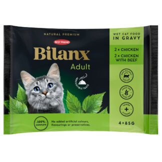 Best Friend Bilanx Adult chicken & beef selection in gravy 4x85 g