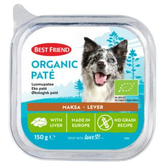 Best Friend Organic pat with liver for dogs 150g